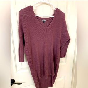 Express Oversized Comfy Sweater in Mauve